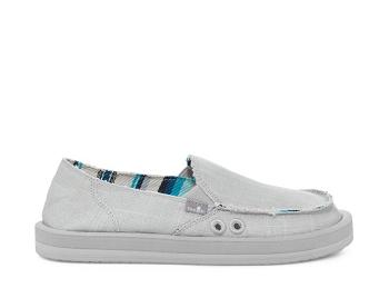 Sanuk Donna St Hemp Women's Sidewalk Surfers Grey | Canada 159PJJ